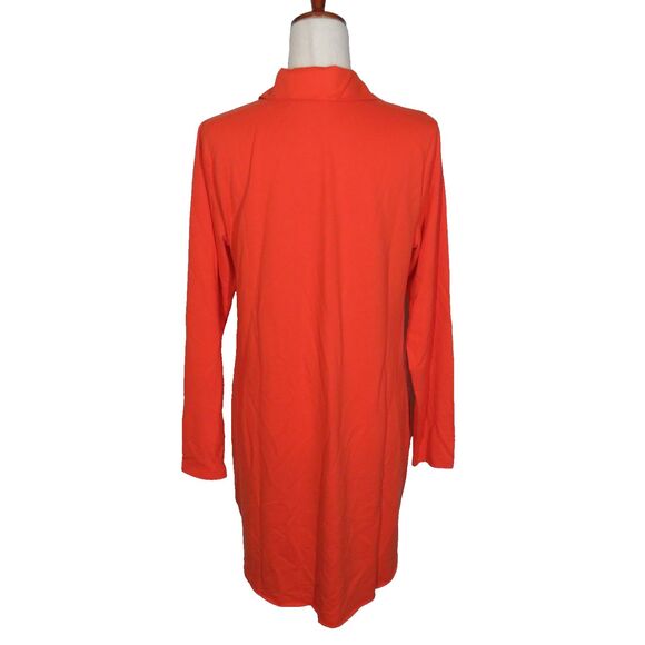 Candace Cameron Bure Lightweight French Terry Y Neck Collared Dress Size Small - Picture 8 of 9